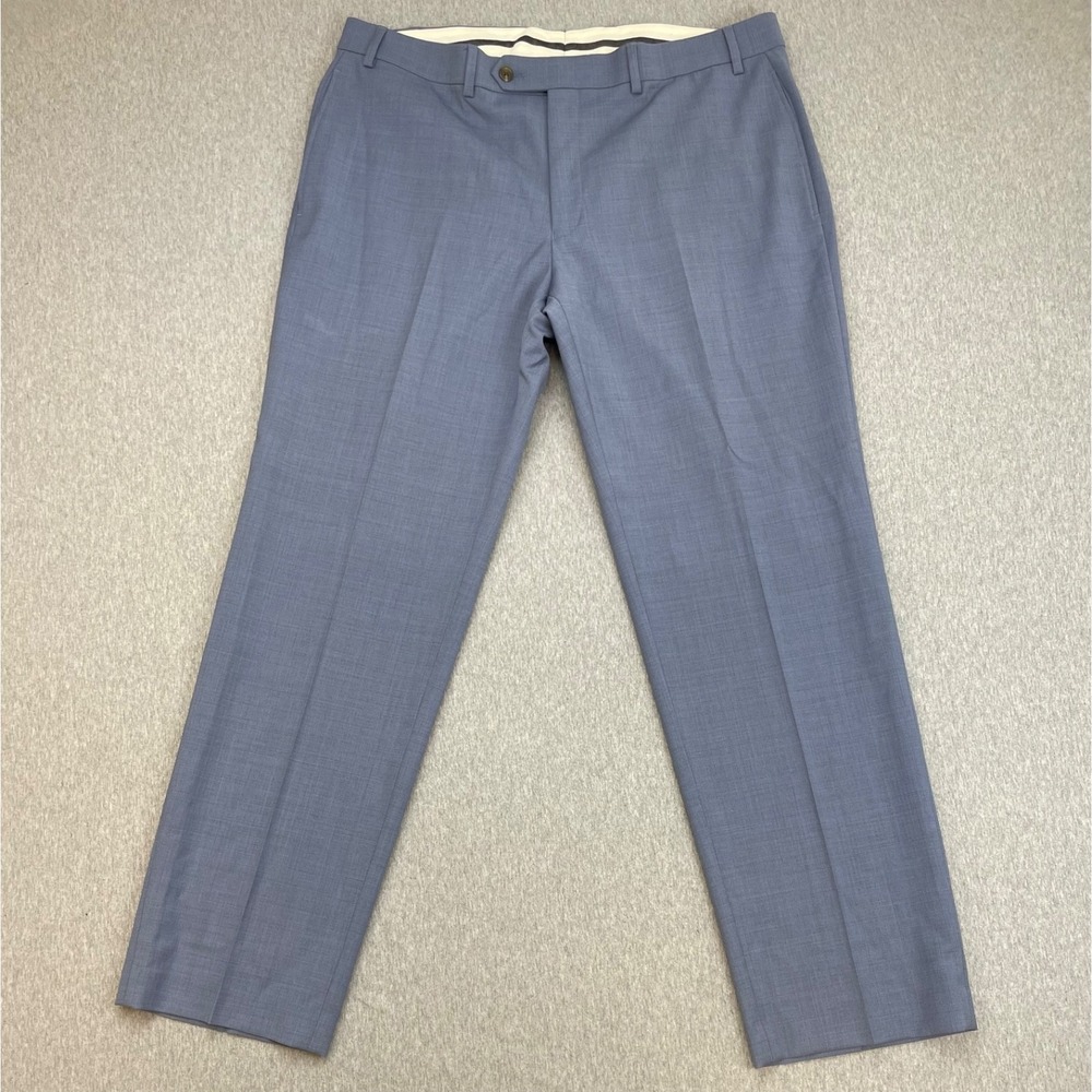 Lauren Ralph Lauren Pants Mens 36 x 30 Blue Wool Blend Stretch Flat Front